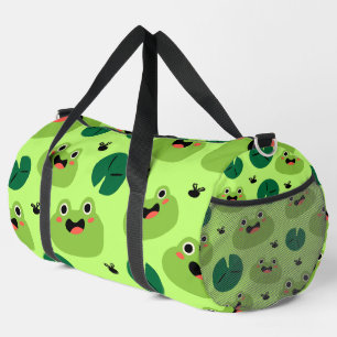 Funny Frogs Duffle Bag