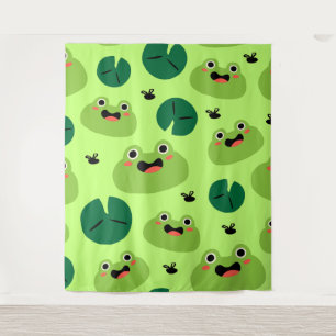 Funny Frogs Wandteppich