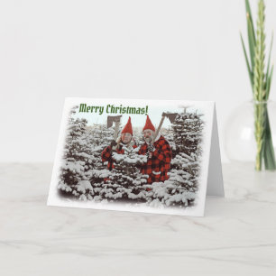 Funny Frohe Weihnachts-Grußkarte! Karte