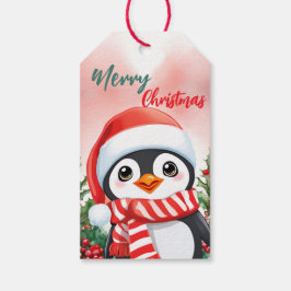 Funny Frohe Weihnachtsfeier Niedlicher Penguin San Geschenkanhänger