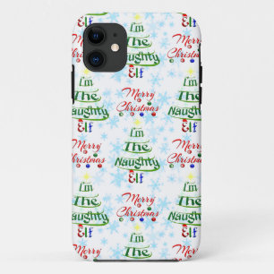 Funny frohe Weihnachtsfeiertag Naughty Elf Case-Mate iPhone Hülle