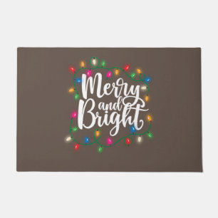 Funny fröhlich und hell Weihnachten Lichter Weihna Fußmatte