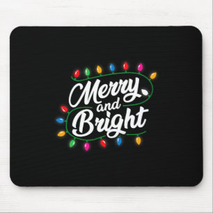 Funny fröhlich und hell Weihnachten Lichter Weihna Mousepad