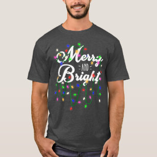 Funny fröhlich und hell Weihnachten Lichter Weihna T-Shirt