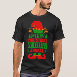 Funny Froht Christmas You Filthy Animal T-Shirt