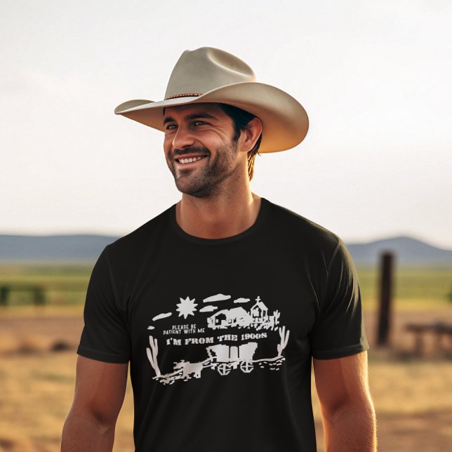 Funny "From the 1900s" Cart & Oxen T-Shirt (Von Creator hochgeladen)