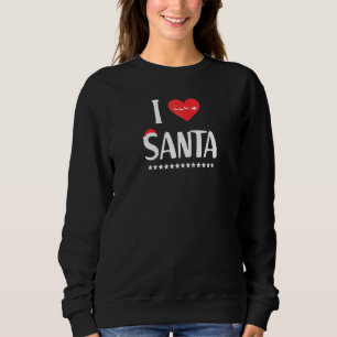 Funny Frory Christmas 2020 I Liebe Santa Raglan Sweatshirt