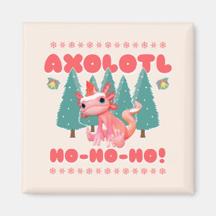 Funny Frory Weihnachten Axolotl Ho-Ho-Ho! Magnet