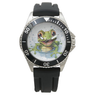 Funny Frosch Armbanduhr
