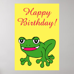 Funny Frosch Poster