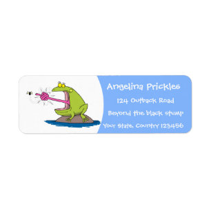 Funny Frosch und Fliege Cartoon