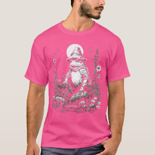 Funny Frosch Wizard Cotattcore Mushroom T-Shirt
