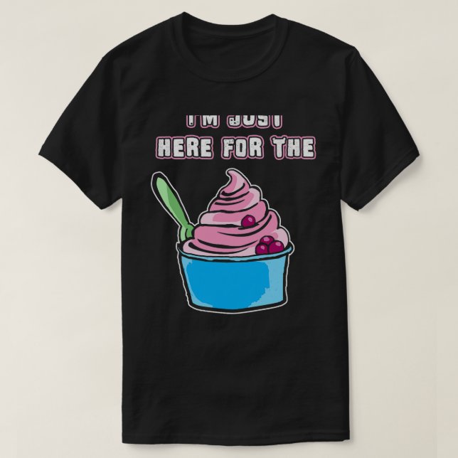 Funny Frozen Yogurt Zeichnend Mädchen T-Shirt Kind (Design vorne)