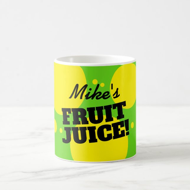 Funny Fruchtsaft Kaffee Tasse mit individuelle Nam (Mittel)