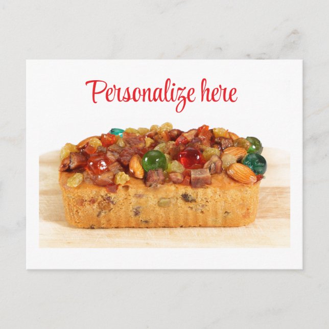 Funny fruitcake card postkarte (Vorderseite)