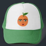Funny Fruits Orange Citrus Truckerkappe<br><div class="desc">Holen Sie sich die Fiesta in diesem lustigen LKW-Hut mit Fruchtmuster gestartet. Aquarellkunst für Sie! Karo meinen Shop für weitere Designs!</div>