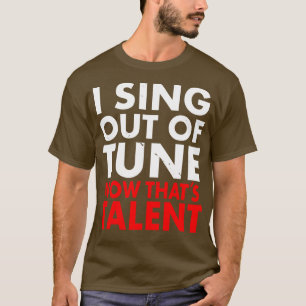 Funny Frustrated Sängermusiker Karaoke Fun T-Shirt