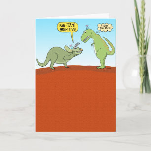 Funny Frustrated T-Rex Dinosaur Geburtstagskarte Karte