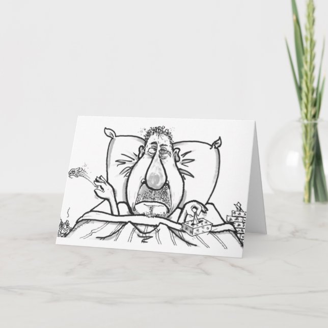 ***FUNNY FÜHLT SICH BALD FÜR IHN BESSER AN*** KARTE (Vorderseite)