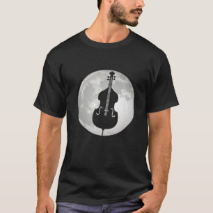Funny Full Moon Cello Player Cellist Orchestra Mus T-Shirt