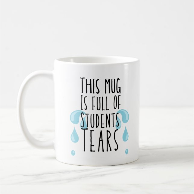 Funny Full of Students trängt Kaffee-Tasse Kaffeetasse (Links)