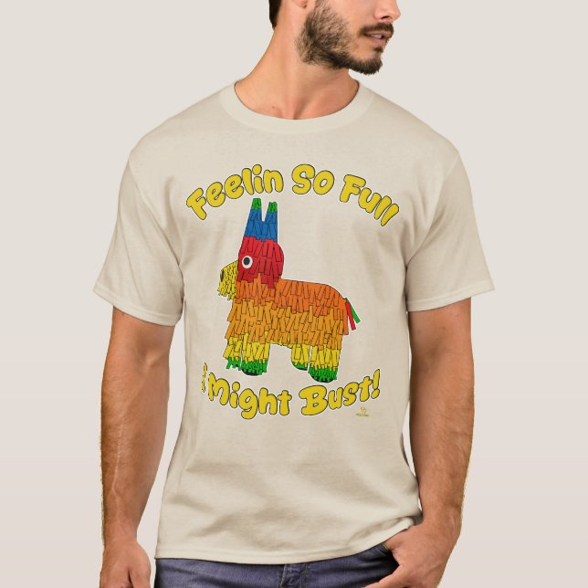 Funny Full Pinata Cartoon Party T-Shirt (Vorderseite)