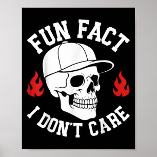Funny Fun Fakt, dass Skeleton Sarcastic Adu mir eg Poster