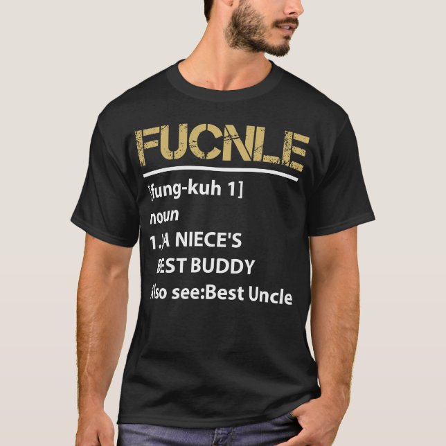 Funny Funcle-Definition MännerOnkel T-Shirt (Vorderseite)