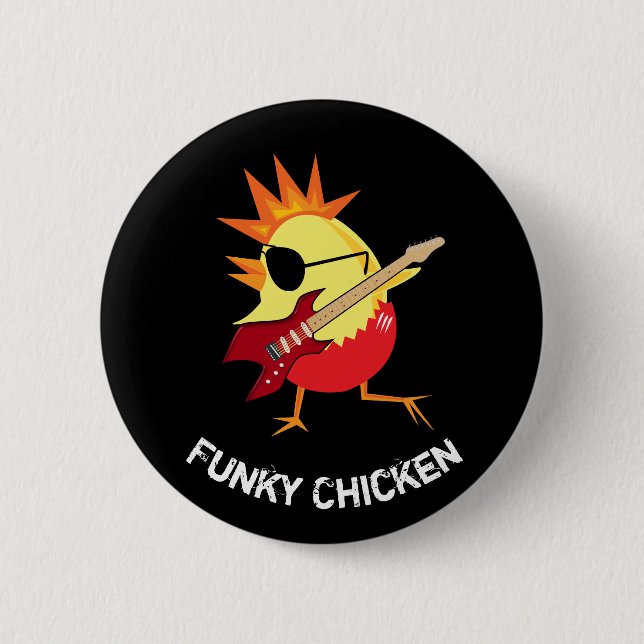 Funny Funky Chicken Button (Vorderseite)
