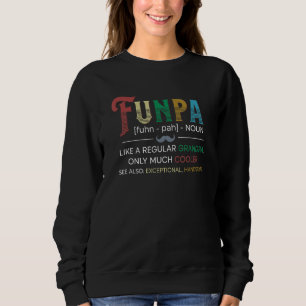 Funny Funpa Definition für Großvater Fett Sweatshirt