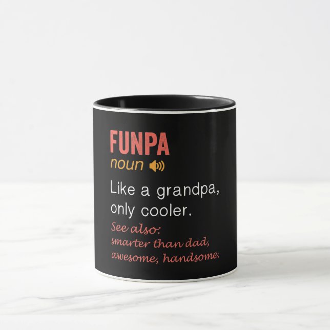 Funny Funpa Definition Tasse (Zentrum)