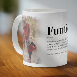 Funny Funtie Definition Foto Kaffee Tasse<br><div class="desc">Ein Geschenk für eine lustige Tante mit zwei Fotos der Familie,  und ein lustiger Begriff des Wortes "Funtie",  der leicht personalisiert werden kann.</div>