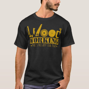 Funny für Bauunternehmer für Holzbearbeitung T-Shirt