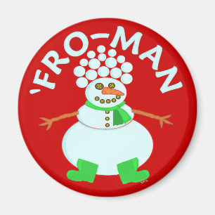 Funny 'für Snowman Weihnachtspuff Magnet
