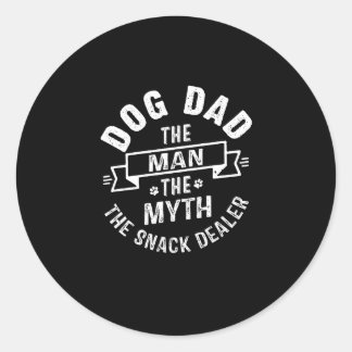 Funny Fur Vater Der Mann der Mythos Snack Händler Runder Aufkleber