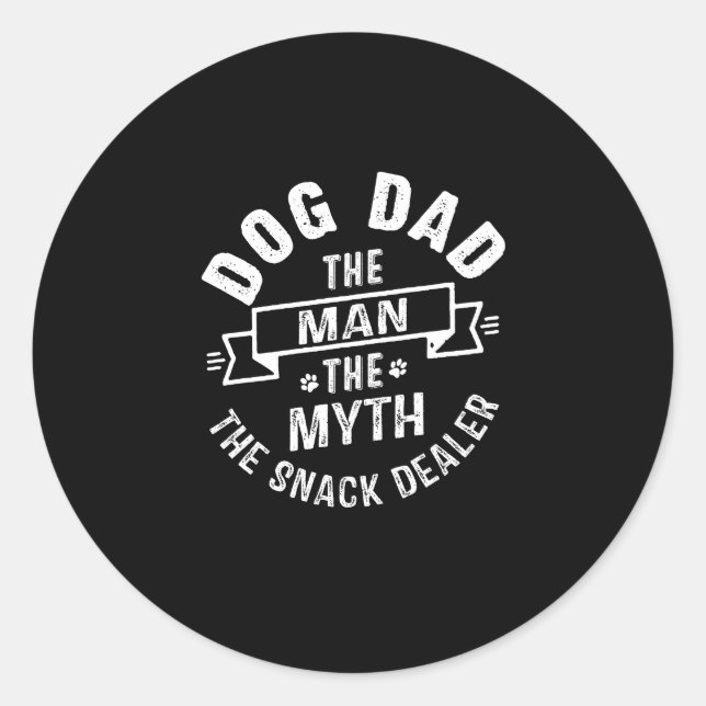 Funny Fur Vater Der Mann der Mythos Snack Händler  Runder Aufkleber (Vorderseite)