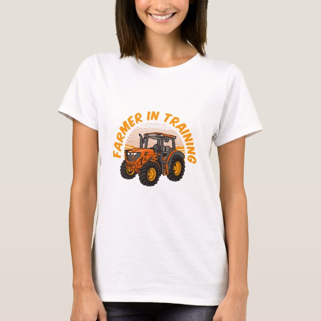 Funny Future Bauer in Training Traktor Farm T-Shirt (Vorderseite)