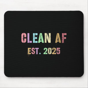 Funny Future Clean Af Est 2025 Grillen Clean Pin Mousepad