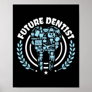 Funny Future Dentist Dental Assistant Abschluss Poster