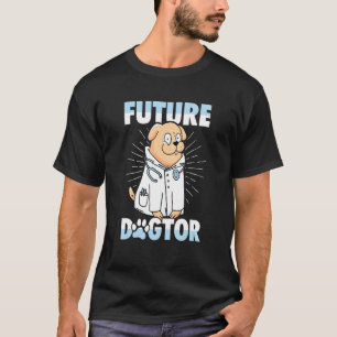 Funny Future Dogtor Niedlicher Tierarzt in Ausbild T-Shirt