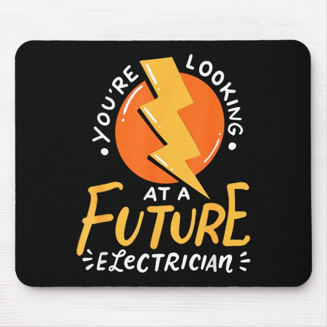 Funny Future Electrician Electrical Engineer  Mousepad (Vorne)