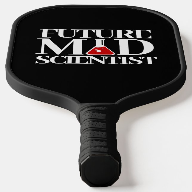 Funny Future Mad Scientists mit Chemie Beaker Pickleball Schläger (Ablage )