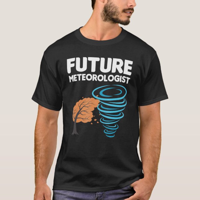Funny Future Meteorologe Geschenk für Kinder Cool  T-Shirt (Vorderseite)