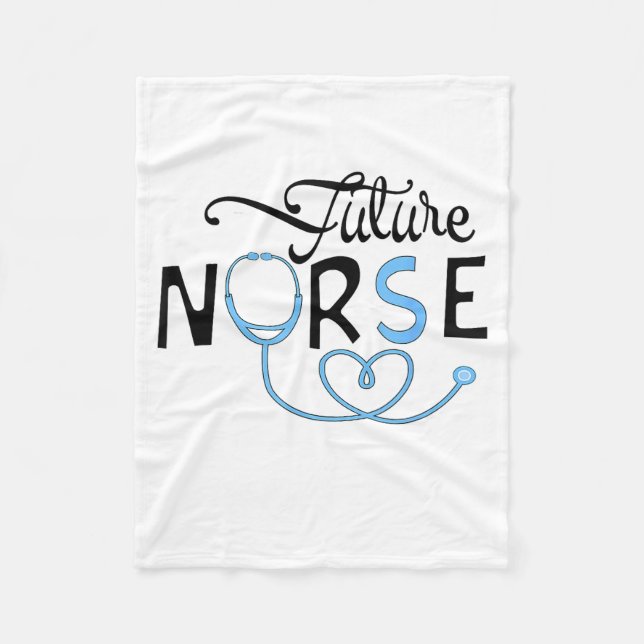 Funny Future Nurse Nursing School Student Nurse In Fleecedecke (Vorderseite)