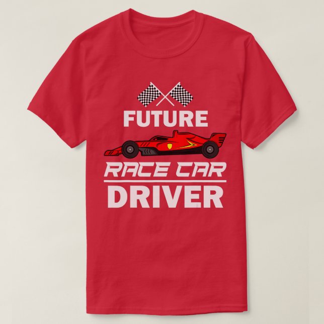Funny Future Race Car Driver Geschenk für Kinder R T-Shirt (Design vorne)