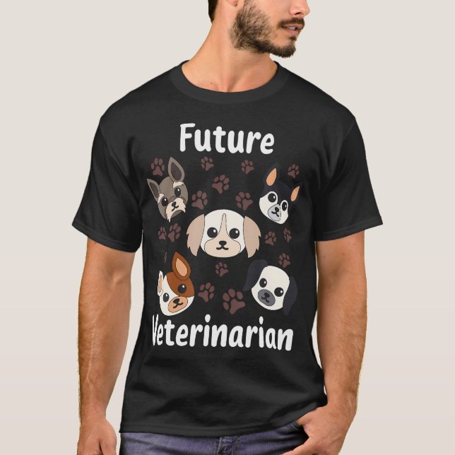 Funny Future Veterinarian Outfit  Cute Aspiring Ve T-Shirt (Vorderseite)