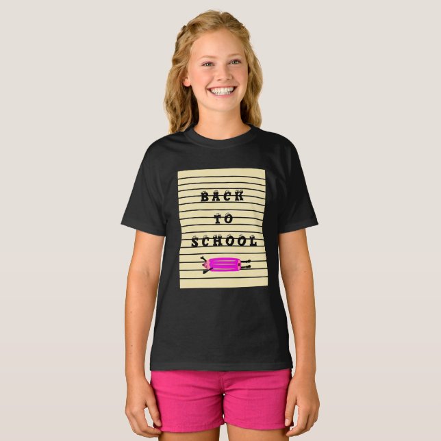 Funny Fying Bleistift T-Shirt (Vorne ganz)