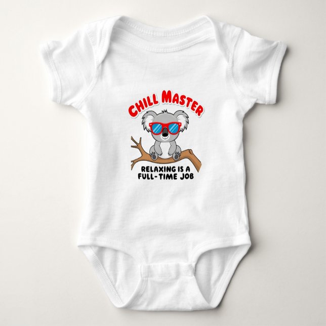 Funny Fzy koala Baby Strampler (Vorderseite)
