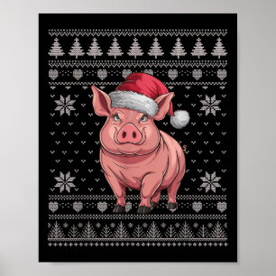 Funny G Ugly Christmas Sweater Santa Xmas Pjs Poster