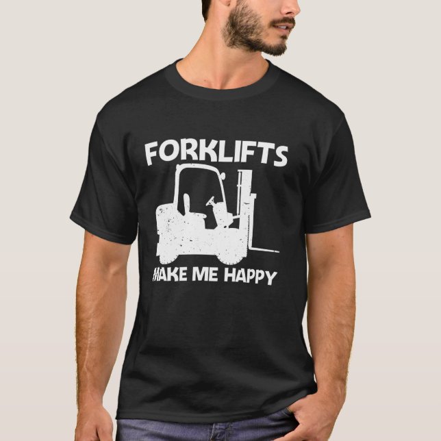 Funny Gabelstaplerdesign für Männer - Gabelstapler T-Shirt (Vorderseite)